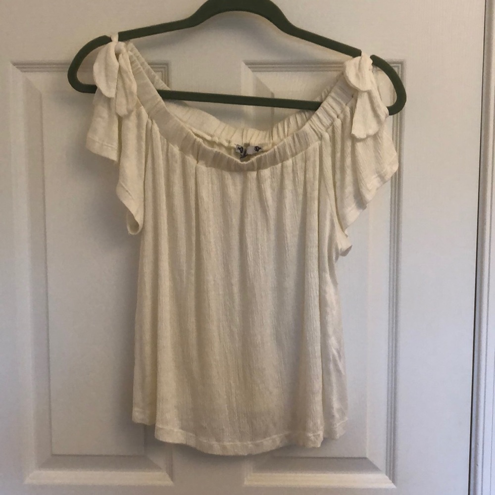White off the shoulder top